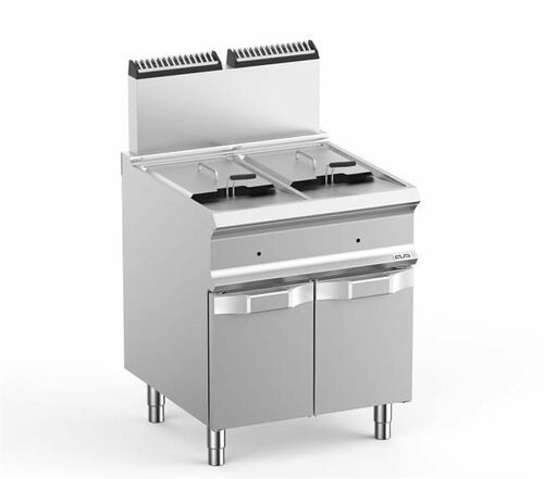 Frytownica gazowa z szafką 2 x 14 l, linia DominaPro 700 | Grafen, GRFRG77A 1