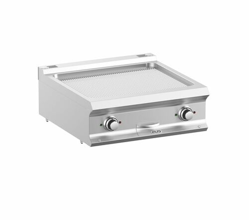 Płyta grillowa elektryczna podwójna nastawna ryflowana, linia DominaPro 700 | Grafen, GRFTBE77TR 1