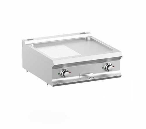 Płyta grillowa elektryczna podwójna nastawna 1/2 gładka + 1/2 ryflowana, linia  DominaPro 700 | Grafen, GRFTBE77TLR 1