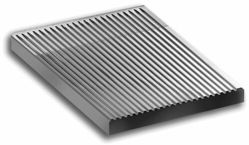 Płyta grillowa ryflowana 300 x 600 mm, nakładana na dwa palniki, linia Magistra 980 | MBM, A777104 1