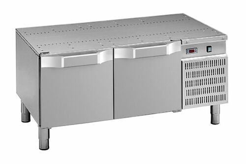 Podstawa chłodnicza pod urządzenia stołowe, linia DominaPro 700, 1200x700x600 mm, 2 drzwi | Grafen, GRBR772P 1